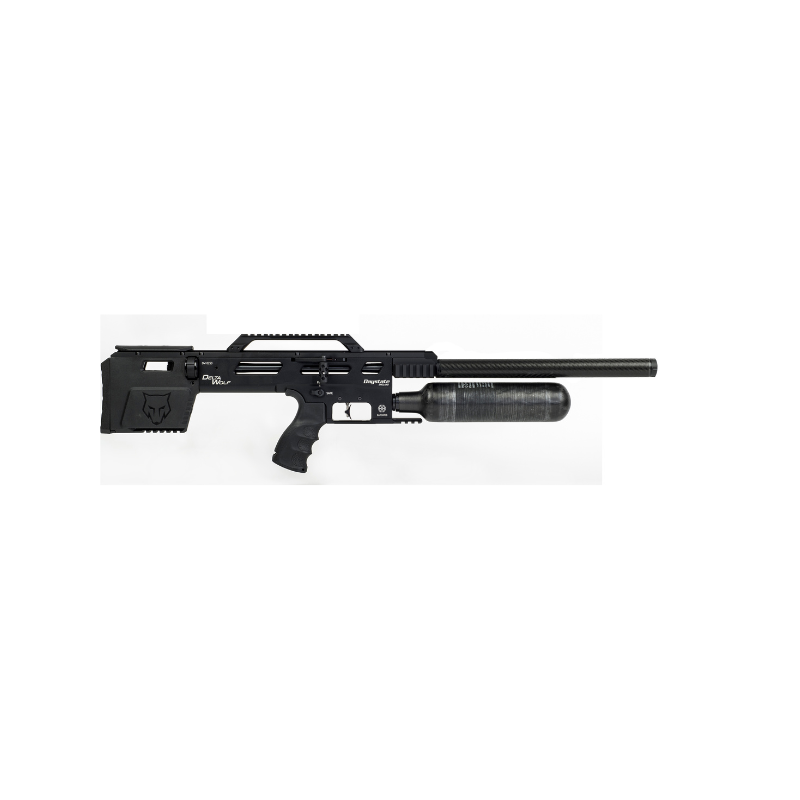 Delta Wolf (HP) .22 cal FAC Hi Lit 23" Barrel Tactical Black incl 0DB Silencer